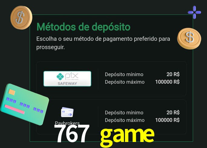 O cassino 767 game oferece uma grande variedade de métodos de pagamento